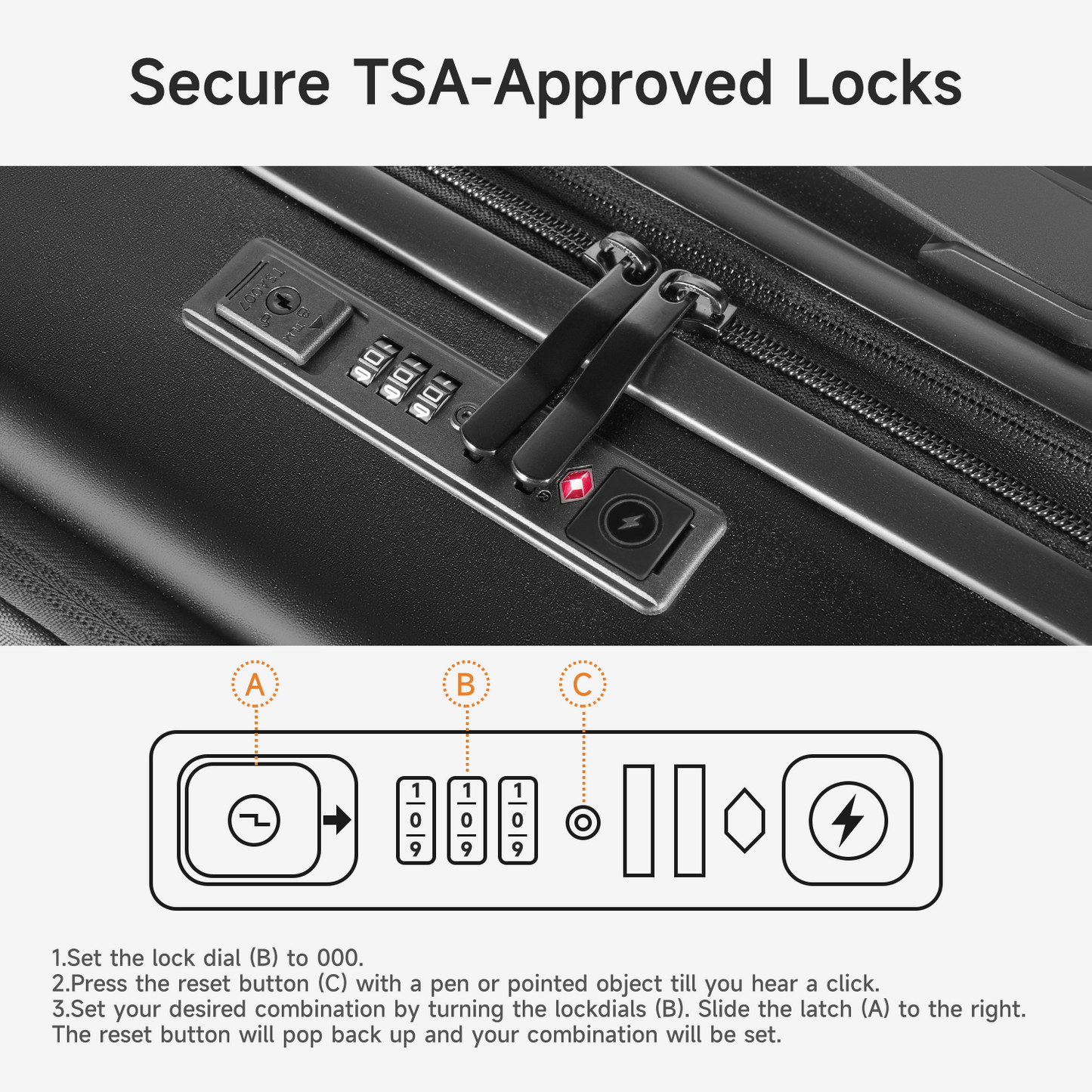 20 Inch Carry On Luggage, Airline Approved Expandable Softside Suitcase with PC Hardshell Front, USB Port, Spinner Wheels & TSA Lock – Lightweight 20" Travel Luggage (20inch without Luggage tag)